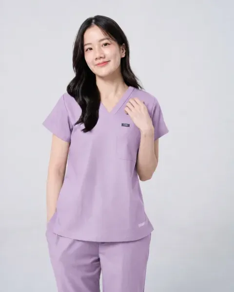ชุดสครับ Cside Snoopy Classic สี Iris Mist (ผู้หญิง)